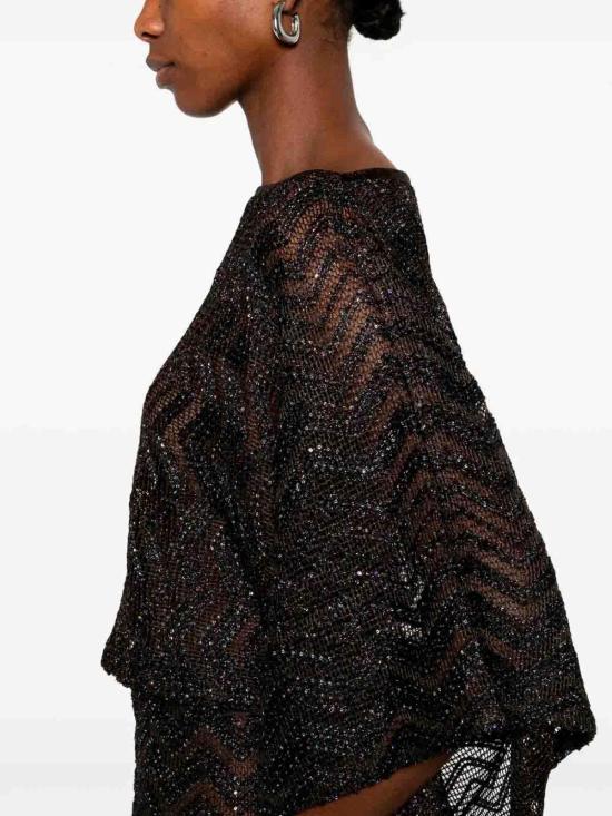 26SS 미소니 튜닉 29MS26SK06BV00ITS80EQ Dark Brown - MISSONI