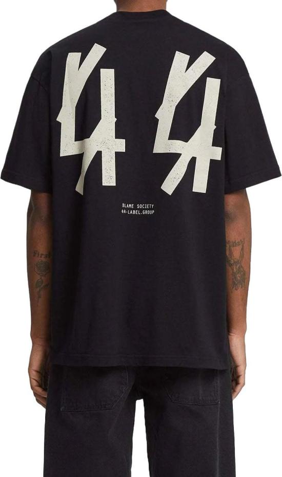 26FW 44레이블 반팔 티셔츠 44LABELGROUPBACKSTAGETSHIRTSHORTSLEEVETSHIRTSBLACK - 44 LABEL