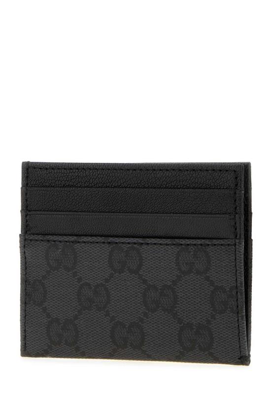  구찌 남성지갑 GG 캔버스 에센스 클래식 카드 홀더 블랙 - GUCCI