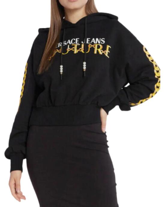  베르사체 후드 티셔츠 75HAIF01 75DP314 G89 NERO MULTI - VERSACE