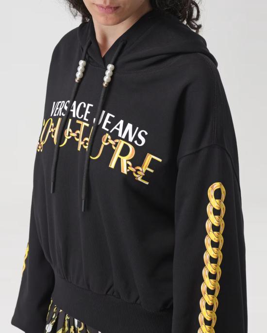  베르사체 후드 티셔츠 75HAIF01 75DP314 G89 NERO MULTI - VERSACE