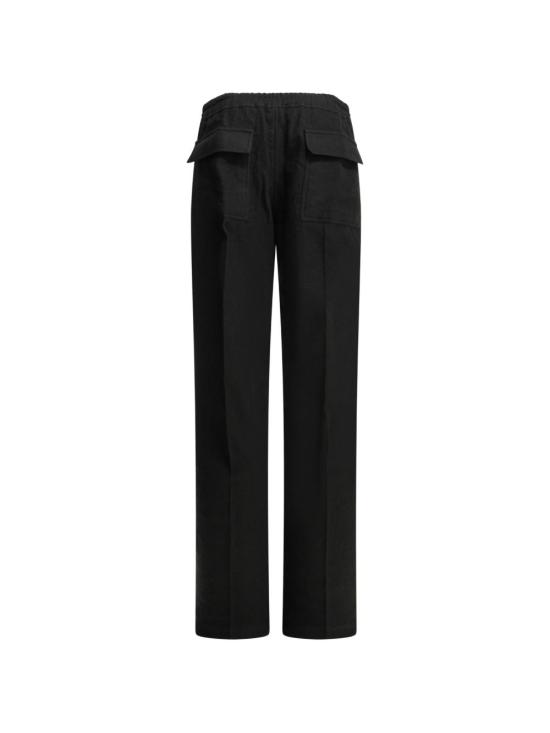 26FW 릭 오웬스 스트레이트 팬츠 RU02F4378FLM 09 Black - RICK OWENS