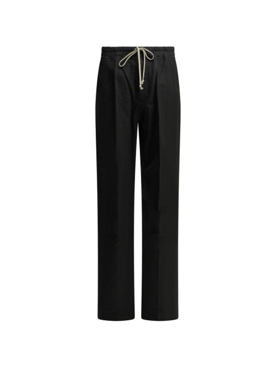 26FW 릭 오웬스 스트레이트 팬츠 RU02F4378FLM 09 Black