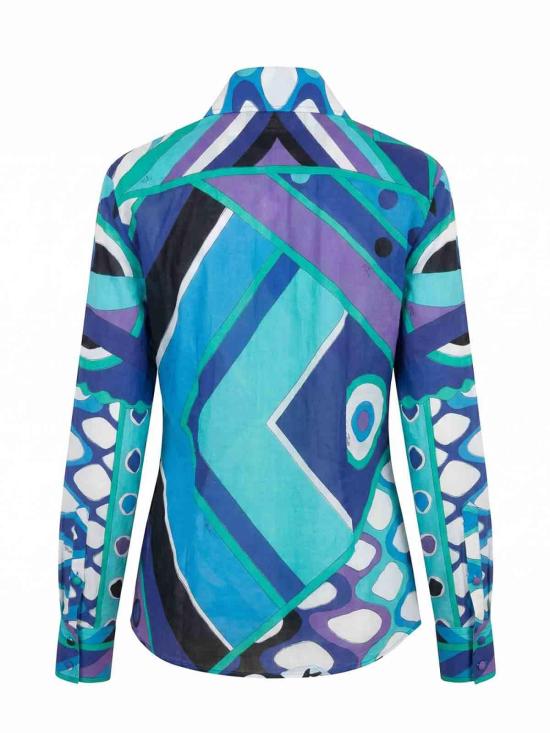 25FW 에밀리오푸치 셔츠 6HRJ266H840021 Blue - EMILIO PUCCI