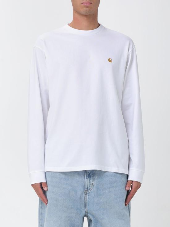 26FW 칼하트 WIP 롱슬리브 체이스 티셔츠 I026392 00RXX White