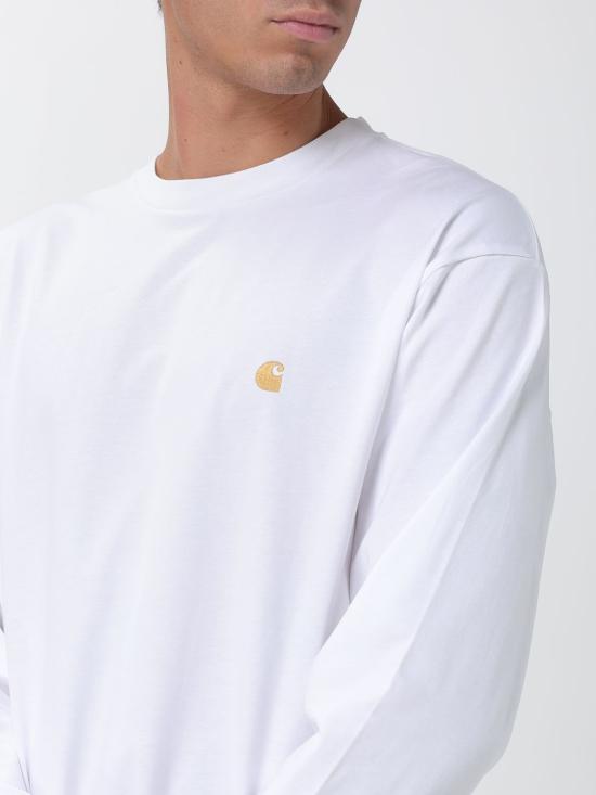 26FW 칼하트 WIP 롱슬리브 체이스 티셔츠 I026392 00RXX White - CARHARTT WIP