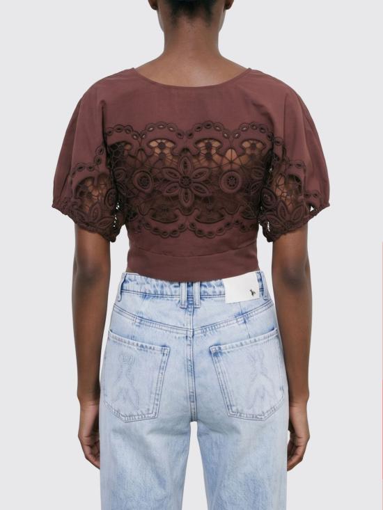 26SS 파트리지아페페 블라우스 2C1705A773 B887 Brown - PATRIZIA PEPE