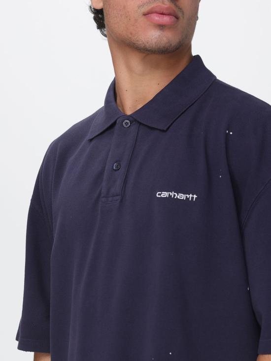 26FW 칼하트 WIP 폴로 티셔츠 I036856 1CEJ Navy - CARHARTT WIP