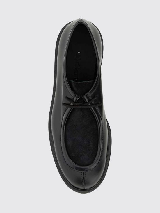 26SS 막스마라 트랙레이스업 레더 로퍼 2524526072600 002 Black - MAX MARA