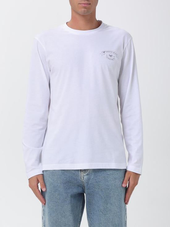 26SS 엠포리오 아르마니 긴팔 티셔츠 EM005927AF25885 U0009 White