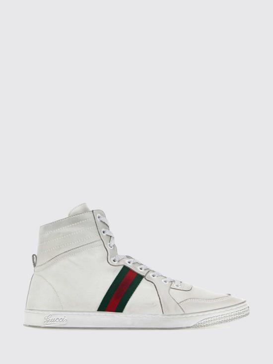 26SS 구찌 스트레치 하이탑 스니커즈 864414AAGFF 9099 White