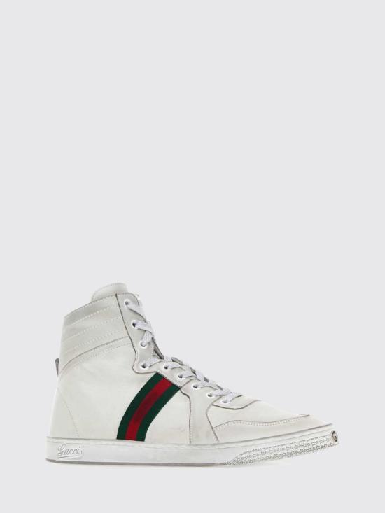 26SS 구찌 스트레치 하이탑 스니커즈 864414AAGFF 9099 White - GUCCI