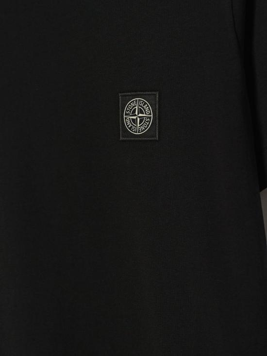 26FW [키즈] 스톤 아일랜드 티셔츠 2100003S0047 V0029 Black - STONE ISLAND
