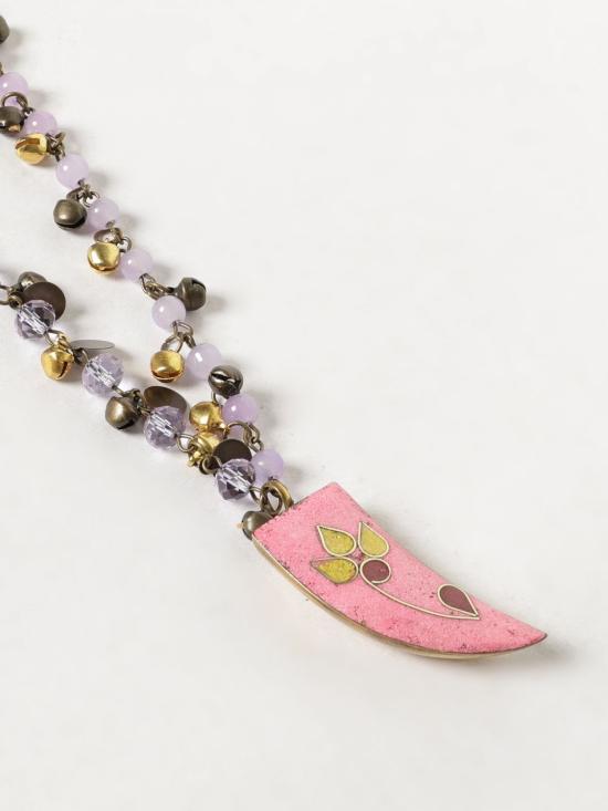 26SS 알루주얼스 목걸이/팬던트 COLLANE PALERMO CORNO MACULATO Multicolor - Allujewels