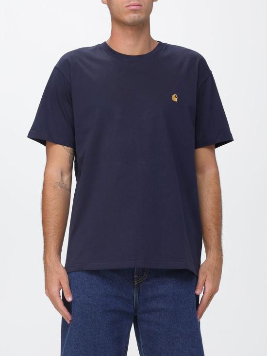26FW 칼하트 WIP 숏슬리브 체이스 티셔츠 I026391 00HXX Blue