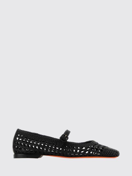 26SS 산토니 플랫 슈즈 WAMA72160HA1SARX N01 Black