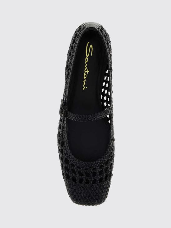 26SS 산토니 플랫 슈즈 WAMA72160HA1SARX N01 Black - SANTONI