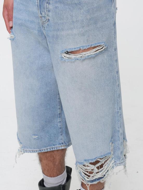 26FW 아크네 스튜디오 데님 숏팬츠 CE0086 228 Gnawed Blue - ACNE STUDIOS