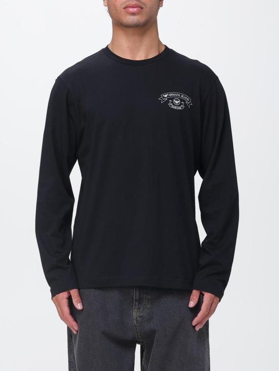 26SS 엠포리오 아르마니 긴팔 티셔츠 EM005927AF25885 UC001 Black