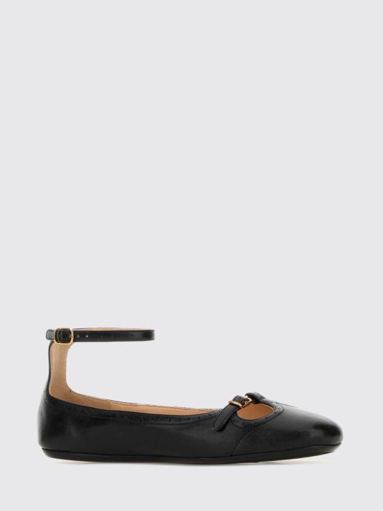 26SS 끌로에 플랫 슈즈 CH25W13XUN 001 Black - CHLOE