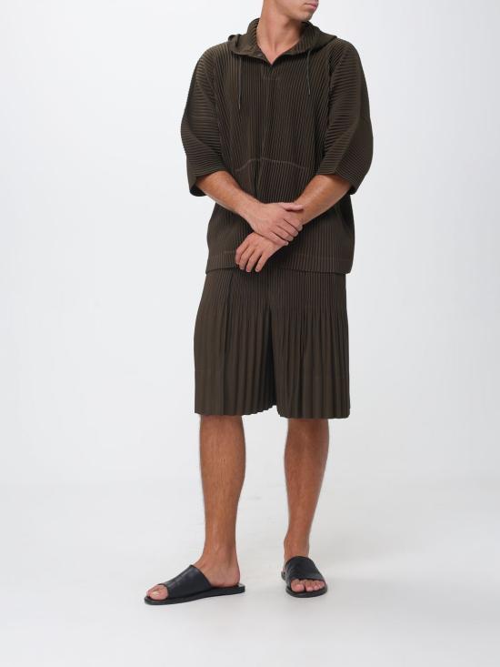 26SS 옴므 플리세 이세이 미야케 폴로 티셔츠 HP66JK063 37 Brown - HOMME PLISSE' ISSEY MIYAKE
