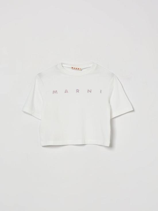 26FW [키즈] 마르니 티셔츠 M01968M00SG 0M100 White