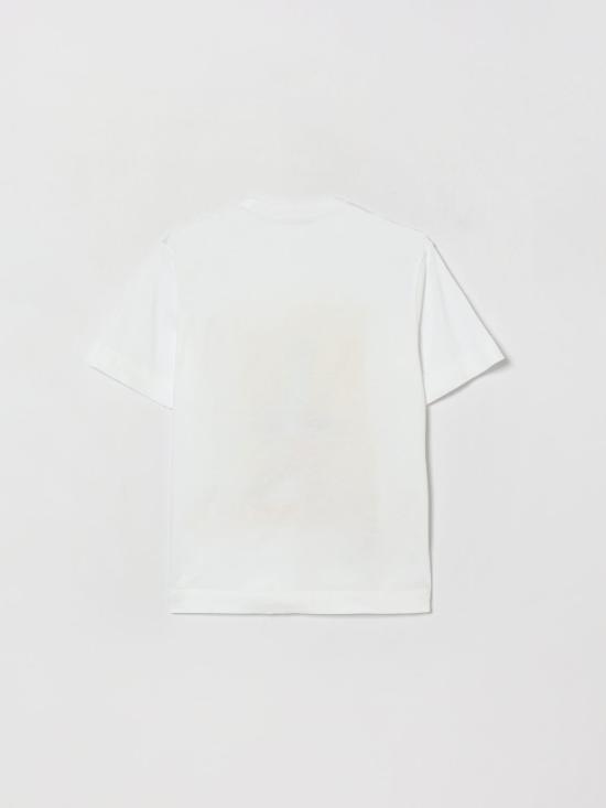 26FW [키즈] 마르니 티셔츠 M01947M00L9 0M100 White - MARNI
