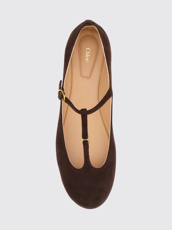 26SS 끌로에 플랫 슈즈 CHC25W02NRA 25B Brown - CHLOE