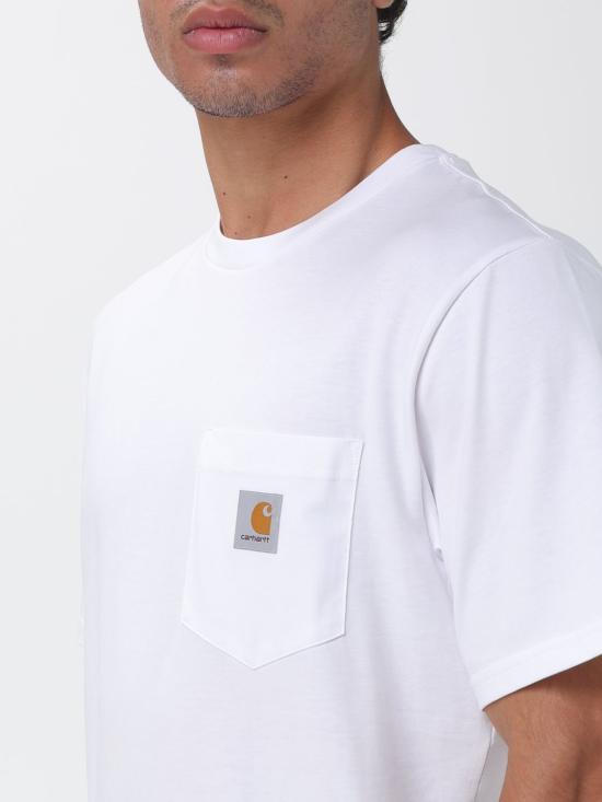 26FW 칼하트 WIP 숏슬리브 포켓 티셔츠 I030434 02XX White - CARHARTT WIP