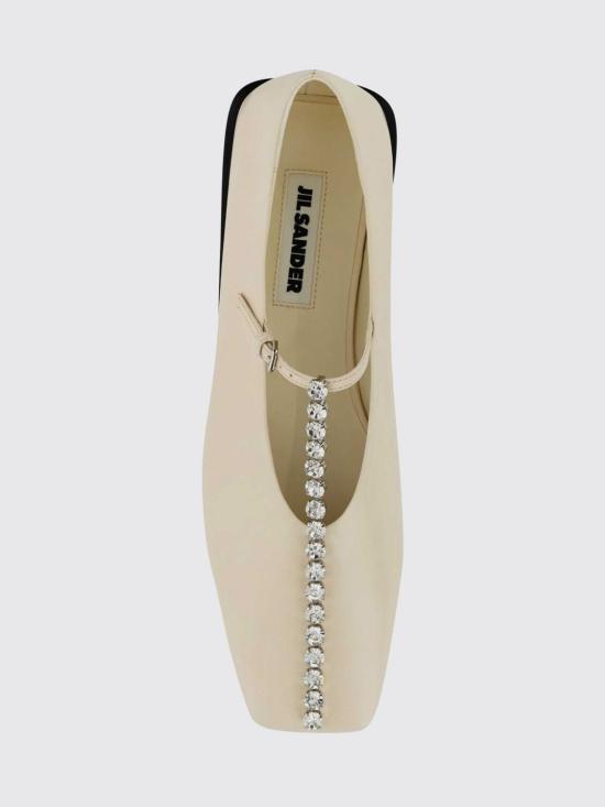 26SS 질샌더 플랫 슈즈 J15WZ0034P7588 106 White - JIL SANDER
