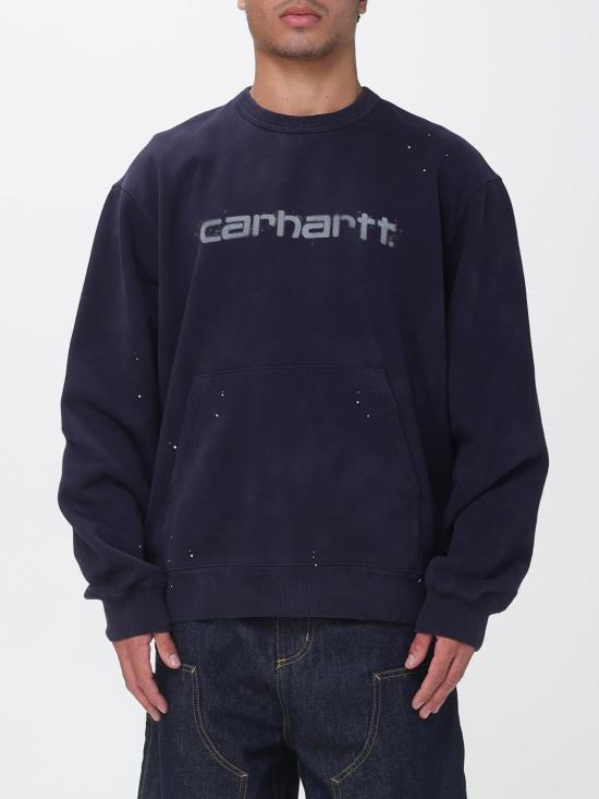 26FW 칼하트 WIP 긴팔 티셔츠 I036899 1CEJ Navy