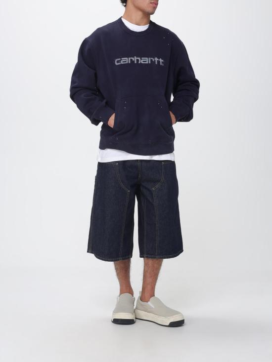 26FW 칼하트 WIP 긴팔 티셔츠 I036899 1CEJ Navy - CARHARTT WIP