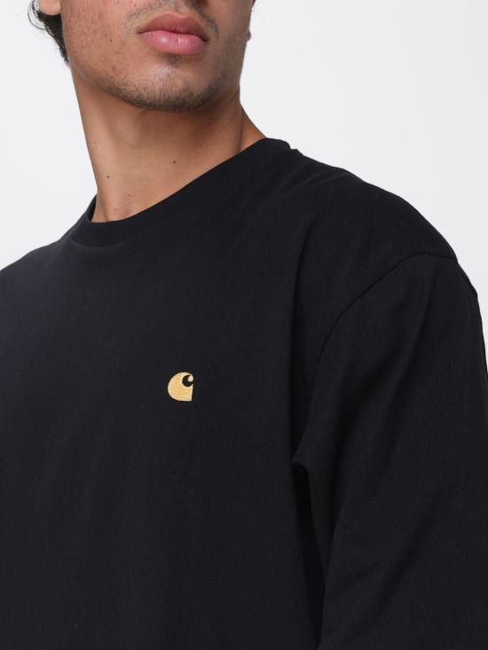 26FW 칼하트 WIP 롱슬리브 체이스 티셔츠 I026392 00FXX Black - CARHARTT WIP