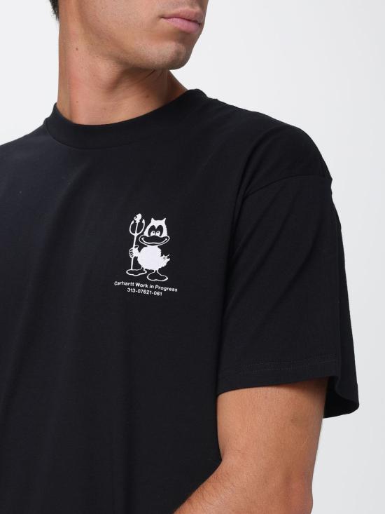 26FW 칼하트 WIP 반팔 티셔츠 I036888 89XX Black - CARHARTT WIP