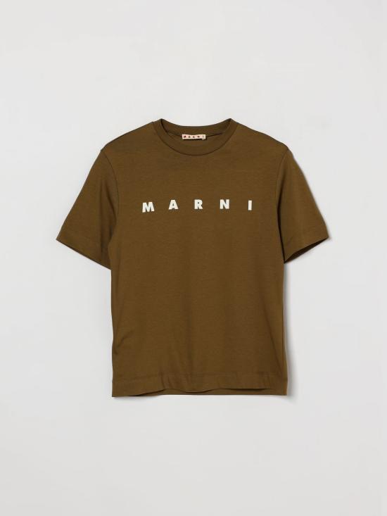 26FW [키즈] 마르니 티셔츠 M002MVM00RF 0M721 Brown