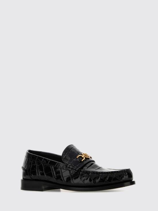 26SS 베르사체 로퍼 10135921A09881 1B00V Black - VERSACE