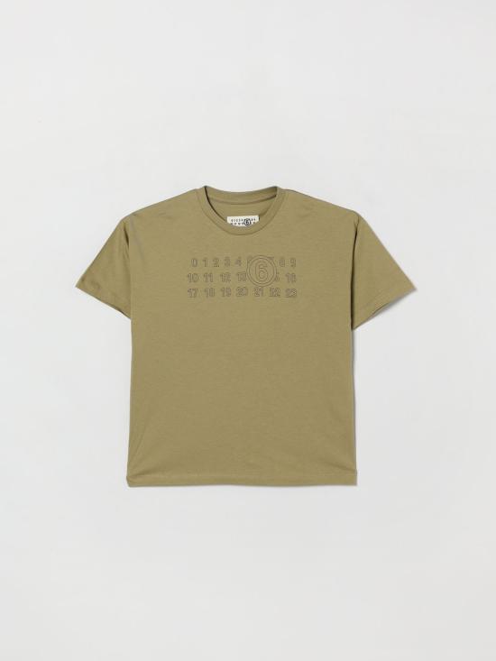 26FW [키즈] MM6 메종마르지엘라 티셔츠 M61117MM02Y M6516 Olive