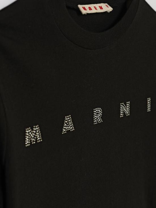 26FW [키즈] 마르니 티셔츠 M01968M00SG 0M900 Black - MARNI