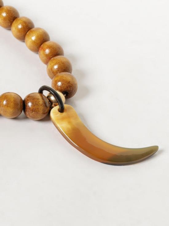 26SS 알루주얼스 목걸이/팬던트 COLLANE WOODY CORNO NUT Beige - Allujewels