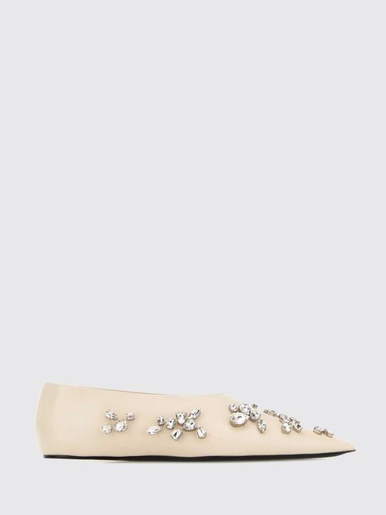 26SS 질샌더 플랫 슈즈 J15WZ0036P7588 106 White