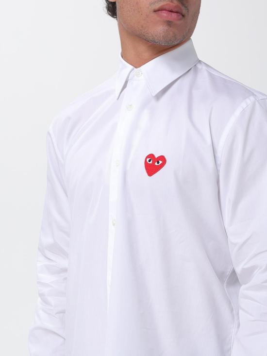 26SS 꼼데가르송 긴팔 셔츠 AXB002 2 White - COMME DES GARCONS