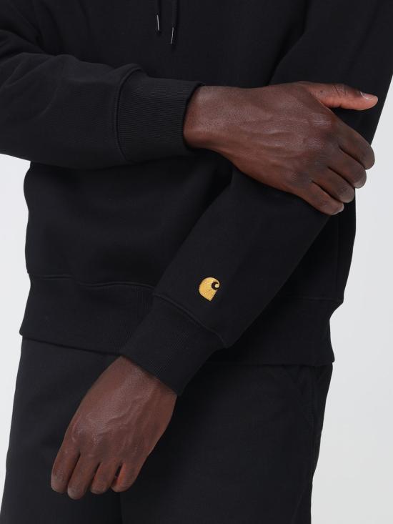 26FW 칼하트 WIP 체이스 후드 티셔츠 I033661 00FXX Black - CARHARTT WIP