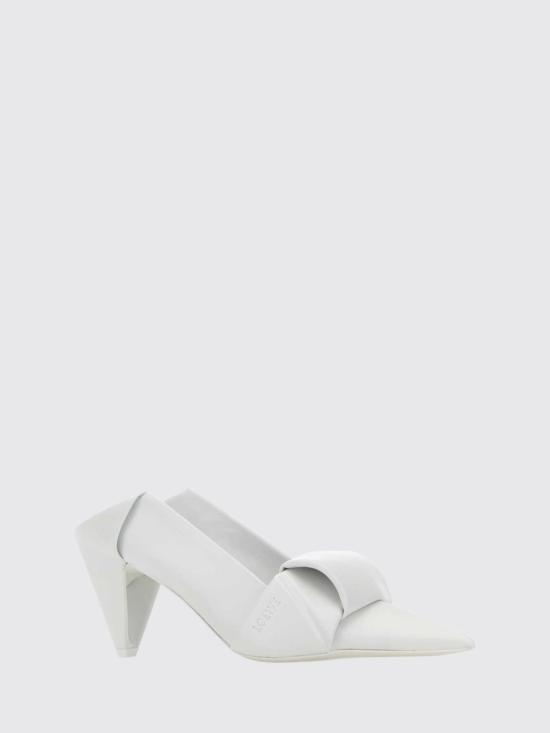 26SS 로에베 오리가미 램스킨 뮬 LLOIS01X02 OPTIC White - LOEWE