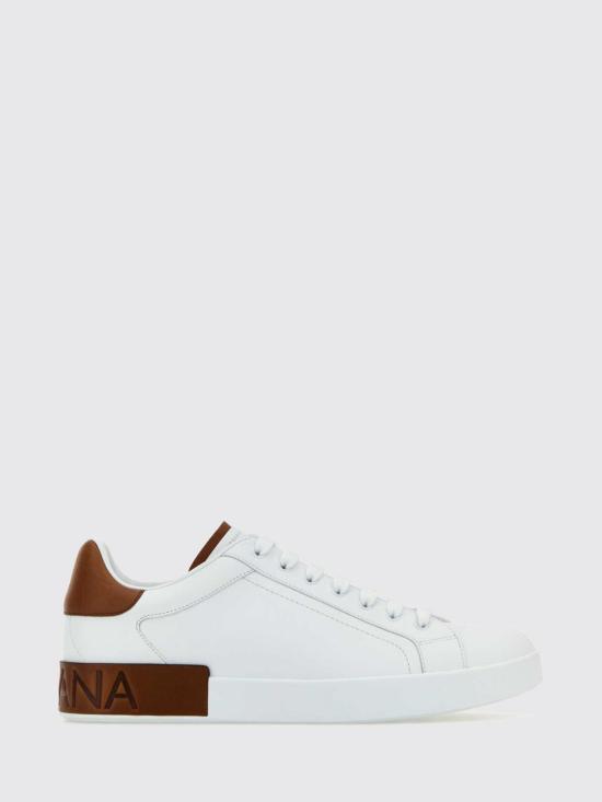 26SS 돌체앤가바나 카프스킨 포르토피노 스니커즈 CS2278A9U73 8S537 White