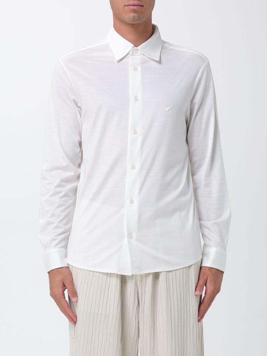 26SS 엠포리오 아르마니 긴팔 셔츠 EM004604AF10017 U0003 White