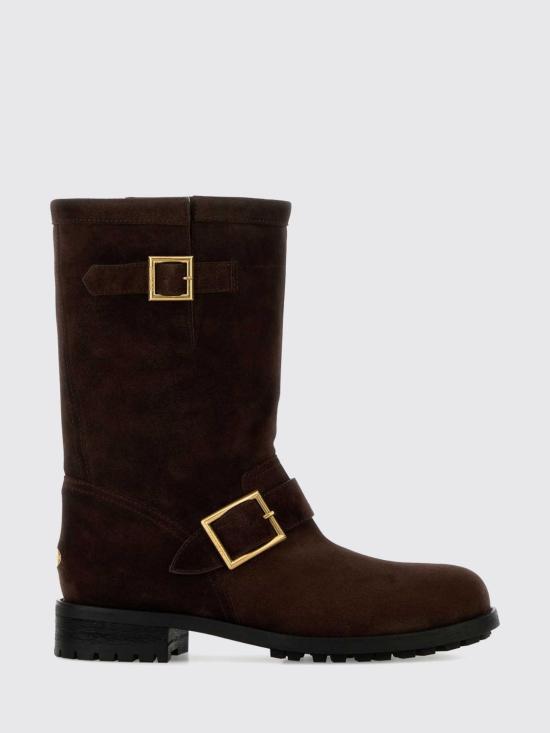 26SS 지미추 부츠 BIKERMIDSVV CHOCOLATE Brown