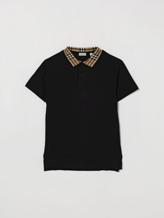 26FW [키즈] 버버리 폴로 셔츠 8105570 Black
