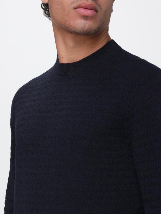 26SS 엠포리오 아르마니 스웨터 EM004378AF24416 UB118 Blue - EMPORIO ARMANI