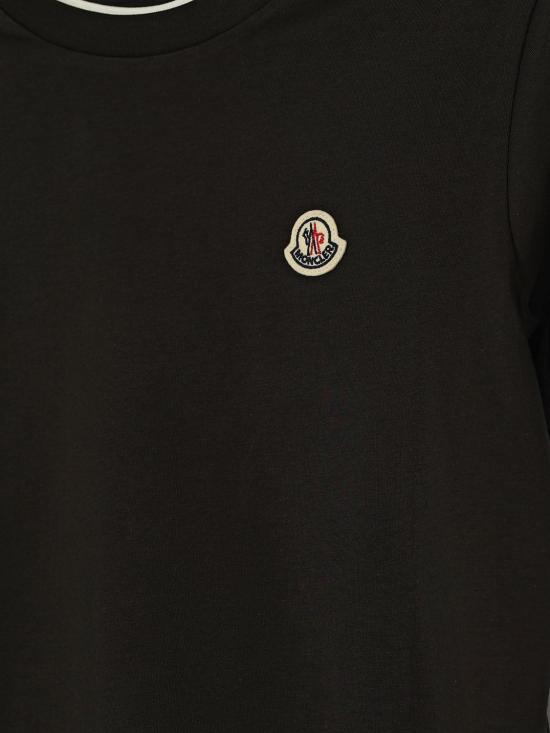 26FW [키즈] 몽클레어 티셔츠 8C0000889AFV 999 Black - MONCLER