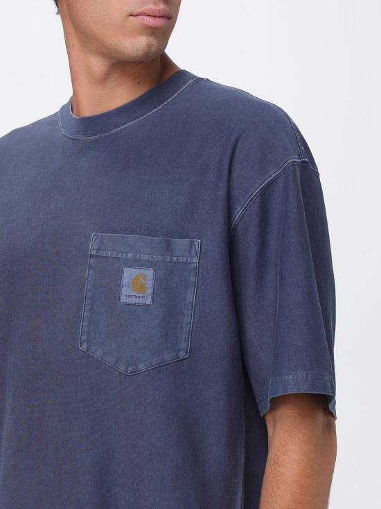 26FW 칼하트 WIP 반팔 티셔츠 I036863 1CGD Navy - CARHARTT WIP
